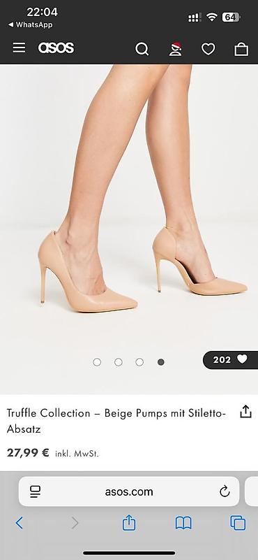 Tuflilər: Tuflilər, Asos, Ölçü: 37, rəng - Bej, Yeni — 2