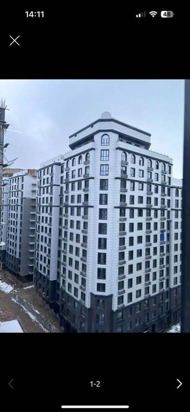 жк prime park: 2 комнаты, 61 м², Элитка, 7 этаж, ПСО (под самоотделку)