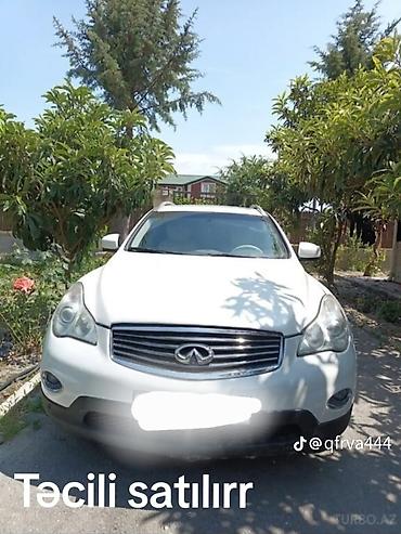 prado arxa stop: Infiniti EX seriyası krossover – ağ rəng, 5 yerlik, AZ dövlət nömrə — 5