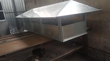 Установка вытяжек и вентиляции: Оцинкованные воздуховодные зонты/колпаки для приточно‑вытяжной — 21