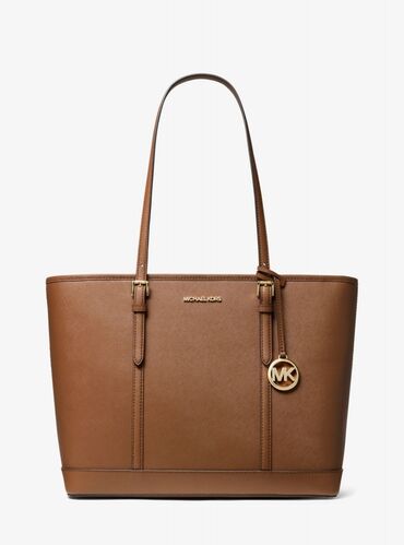 сумка коричневые: Сумка Michael Kors Jet Set Travel Large Saffiano Цвет Luggage