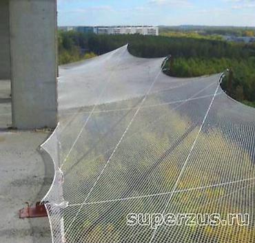 Другие строительные материалы: Защитно-улавливающие сетка толшина нит 3 мм,ячейка 30мм х 30мм — 4