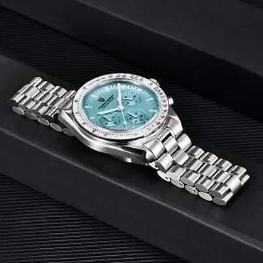 Ručni satovi: PAGANI DESIGN PD-1701 -40mm-Tiffany plava- Omega Speedmaster Potpuno — 12