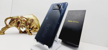 мобильные телефоны обмен: Poco X3 Pro, Колдонулган, 128 ГБ, түсү - Кара, 2 SIM
