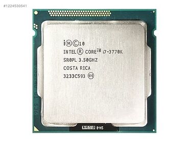 Ana platalar: Intel Core i7-3770K prosessor - Model: Intel Core i7-3770K (Ivy