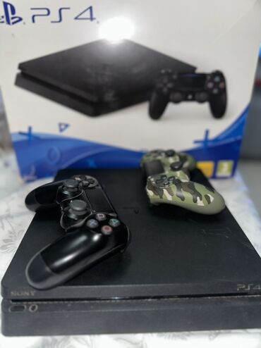 PS4 (Sony Playstation 4): Sony PlayStation 4 (Slim) oyun konsolu – 500 GB, HDR, PS VR Ready — 4