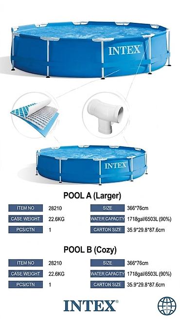 pool: Yeni Karkas hovuzu Intex, 3.1 - 4 m, ≥ 5001 l — 3