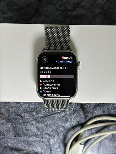 open box: Apple Watch 7 серия,41мм АКБ 88%,память 32гб В комплекте коробка — 3