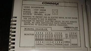 комакс домофон: Монитор домофонии Commax CDV-35HM, экран цветной, белый рабочий, в — 5