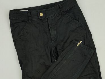 spodnie ze ściągaczem na dole: InWear, Material trousers for women, size S