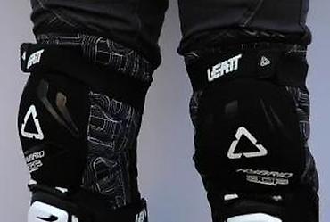 Ostali proizvodi za sport i razonodu: Ove LEATT HYBRID 3DF štitnike za kolena karakteriše crna boja sa belim — 14
