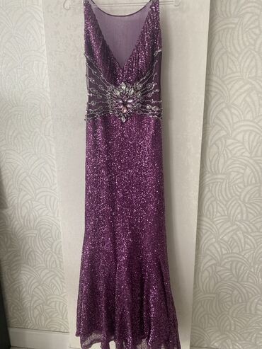 женские платья из твида: L (EU 40), XL (EU 42), цвет - Фиолетовый