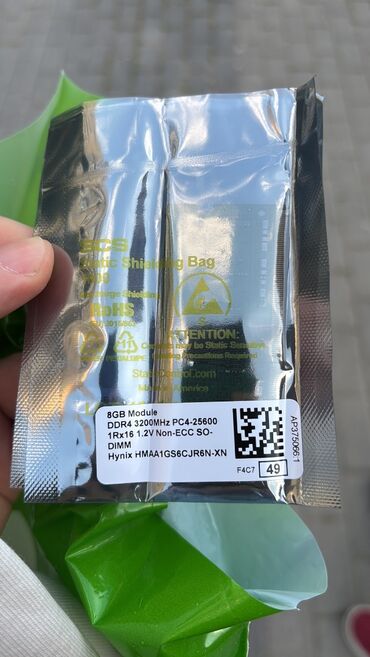 ddr 2 ram: Operativ yaddaş (RAM) Hynix, 8 GB, 3200 Mhz, DDR4, Noutbuk üçün, Yeni