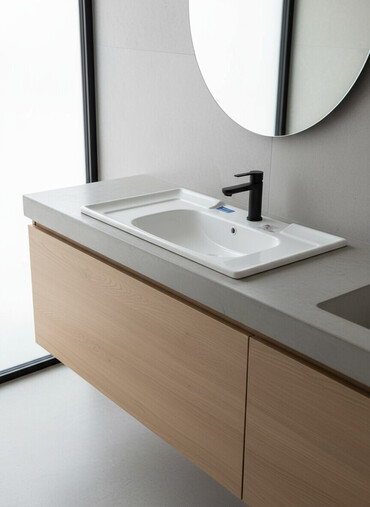 пьедесталом раковина с: Ванна үчүн раковина, Чарчы формасы, Материалы: Керамика