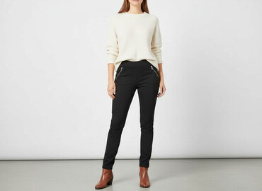 Women's Pants: Yessica, Spodnie materiałowe damskie, rozmiar S
