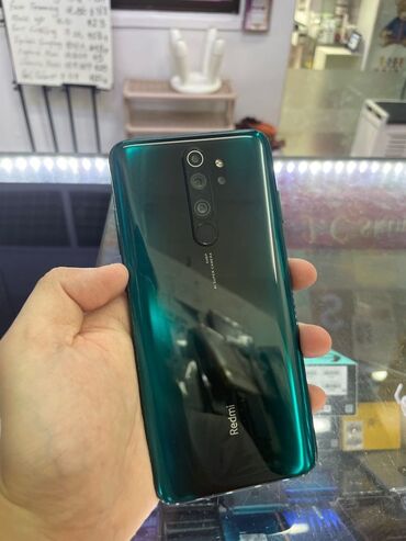 Xiaomi, Redmi Note 8 Pro, Б/у, 128 ГБ, цвет - Зеленый, 2 SIM