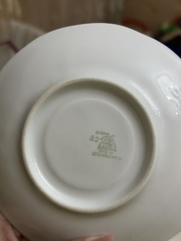 nomre 1 corek: Çay dəsti, rəng - Ağ, Farfor, Bohemia, 6 nəfərlik, Çexiya — 2