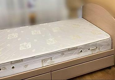 used bed: Односпальная кровать, Б/у, С ящиком для хранения, длина - 205 см — 2