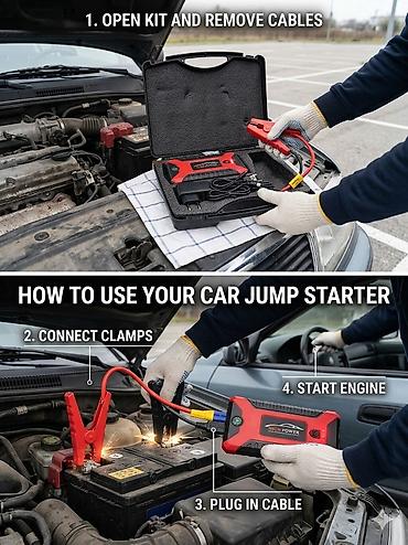 другая мото: Пуско-зарядное устройство Jump Starter 12V Компактный — 1