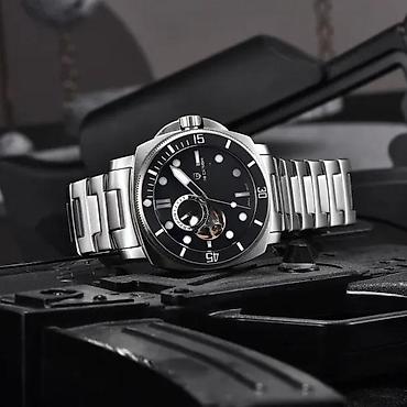 Ručni satovi: PAGANI DESIGN PD-1736 -Crna- Seiko Automatik mehanizam Potpuno nov — 2