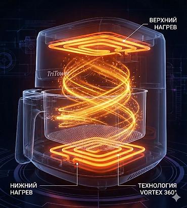 flavorwave turbo: TriTower TT-8880 — аэрогриль-мультипечь 8 л Ключевые особенности: - — 3