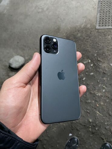 корпоратив сим: IPhone 11 Pro, 256 ГБ, Black Titanium, Зарядное устройство, Чехол, 79 %