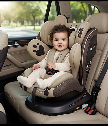 Автокресла: Uşaq avtomobil oturacağı – 360° fırlanan baza, ISOFIX və Top Tether — 2