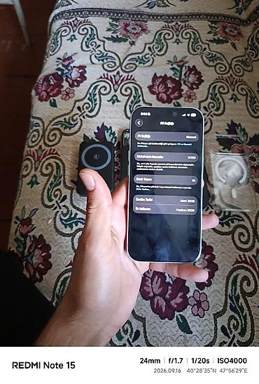 iphone 12 azerbaycanda qiymeti: IPhone 17 Pro, 256 GB, Gümüşü, Zəmanət — 2