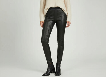 marilyn legginsy push up: Leggings Eco-leather for women, size S