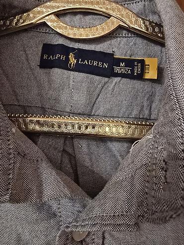 светлые джинсы мужские: Мужская рубашка, M, Polo Ralph Lauren, Новый, цвет - Серый — 3