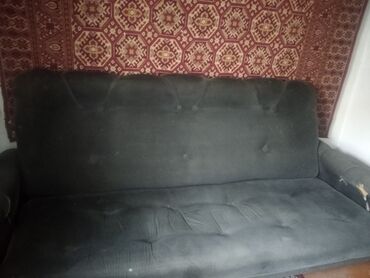 продам бу диван: Диван-кровать, цвет - Серый, Б/у