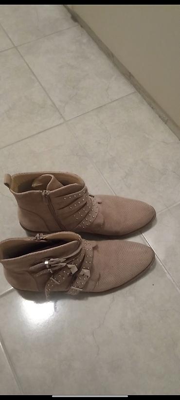 ugg torba: Ženske antilop gležnjače, bež/kapetone nijanse. Model sa špicastim — 1