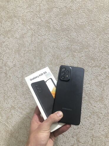 samsung s32: Samsung Galaxy A33, 128 GB, rəng - Qara, Düyməli, Barmaq izi