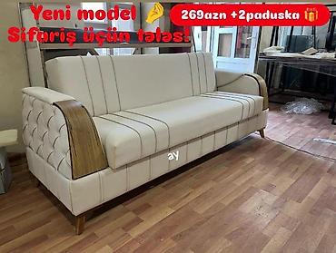 Divanlar: Yeni model divan - Rəng: krem-bej tonları - Dizayn: minimal və zərif — 1