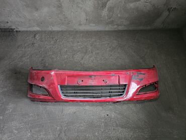 астра: Передний Бампер Opel 2007 г., Б/у, цвет - Красный, Оригинал