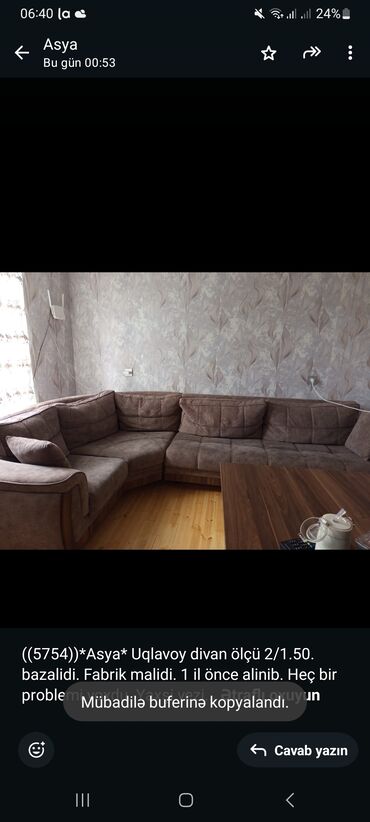 Divanlar: Künc divan