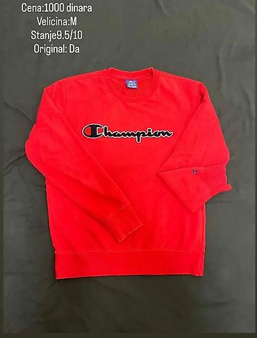 farmerke pull and bear: Champion dukserica – crvena - Brend: Champion (original) - Model — 1