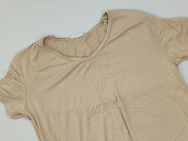 bluzki basic z dekoltem v: Look, T-shirt damski, rozmiar M — 1