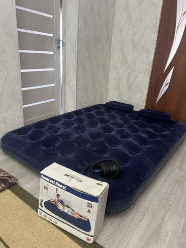 электрический коврик: Надувной двуспальный матрас. Надувная кровать. Супер мягкая. С 2