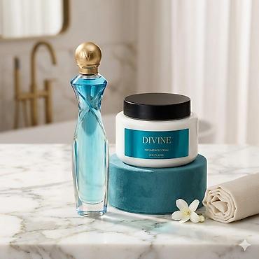 oriflame parfüm: Oriflame Divine seti – ətir və bədən kremi - Məhsullar: - Divine — 1
