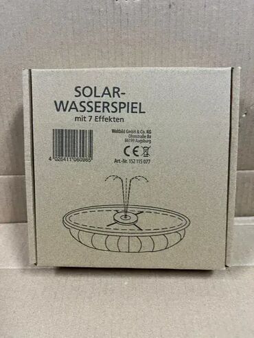 Baštenski alati i oprema: #2233 Solarna pumpa WELTBILD - Germany; Art. no. ; Sa 7 efekata; — 12