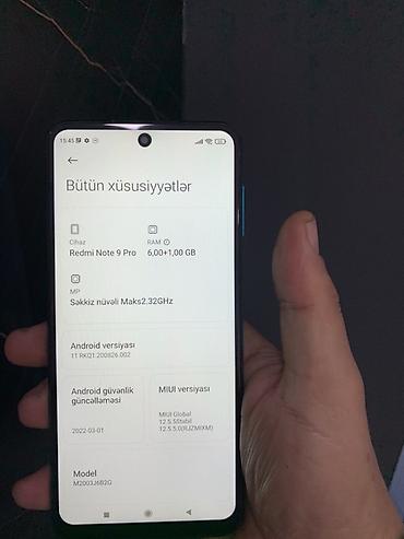 irsad xiaomi note 8 pro: Redmi Note 9 Pro, 64 GB, rəng - Mavi, Barmaq izi — 3