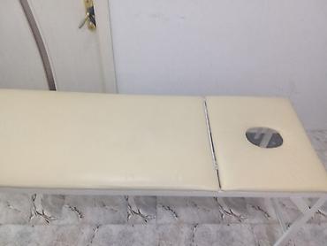 Salon, tibbi mebel: İşlənmiş, Masaj kuşetkası, Qatlanmayan, rəng - Süd rəngi — 2