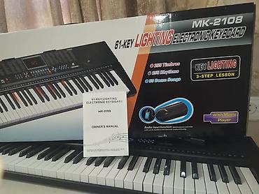 Sintezatorlar: MK-2108 61-Key Lighting Electronic Keyboard - 61 işıqlanan klaviş — 2