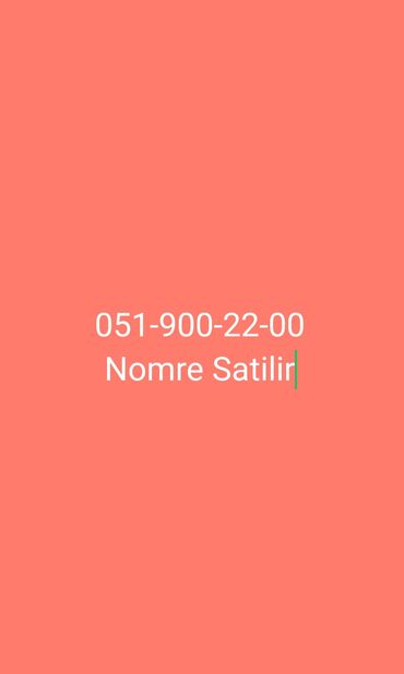 Digər: Sim Nomre satilir oz adimadir. maraglanan Sexsler elaqe saxlaya biler
