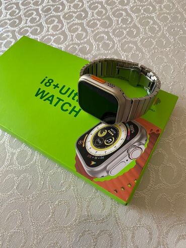 ultra watch: I 8 ultra watch tezedi bu gun alinib. Elave kemeri,zemaneti var