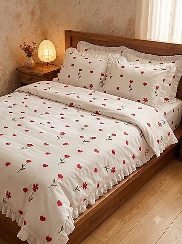 Yataq otağı dəstləri: Məhsul: Gilan Pastel yataq dəsti Xüsusiyyətlər: - Material: Yumşaq — 4