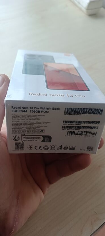 видеокамера xiaomi: Xiaomi Redmi Note 13 Pro, 256 ГБ, цвет - Черный, 
 Сенсорный, Отпечаток пальца, Две SIM карты