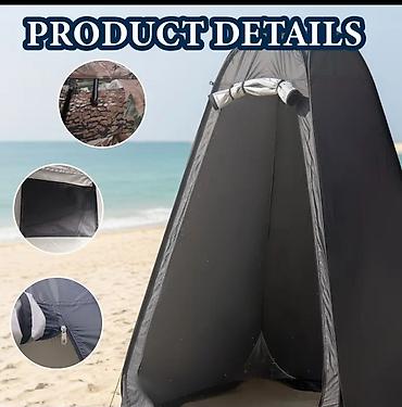 mon torbe: Prenosiva kabina za privatnost – tuš/toaleta/svlačionica za plažu i — 3
