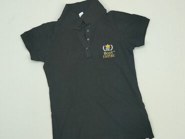 czarne t shirty damskie z dekoltem: T-shirt, S (EU 36), condition - Good